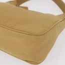 PRADA Hand Bag Nylon Beige Auth 163348-14