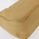 PRADA Hand Bag Nylon Beige Auth 163348-15