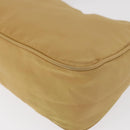 PRADA Hand Bag Nylon Beige Auth 163348-16