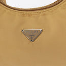 PRADA Hand Bag Nylon Beige Auth 163348-17