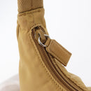 PRADA Hand Bag Nylon Beige Auth 163348-18