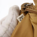 PRADA Hand Bag Nylon Beige Auth 163348-12