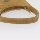 PRADA Hand Bag Nylon Beige Auth 163348-8
