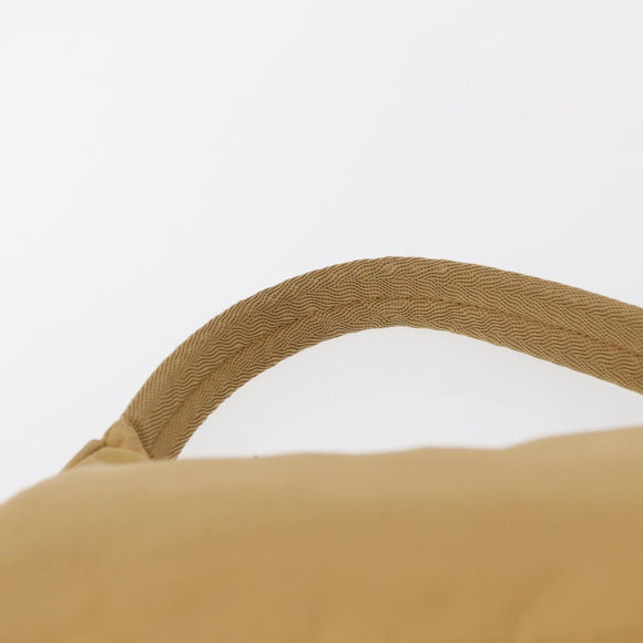 PRADA Hand Bag Nylon Beige Auth 163348