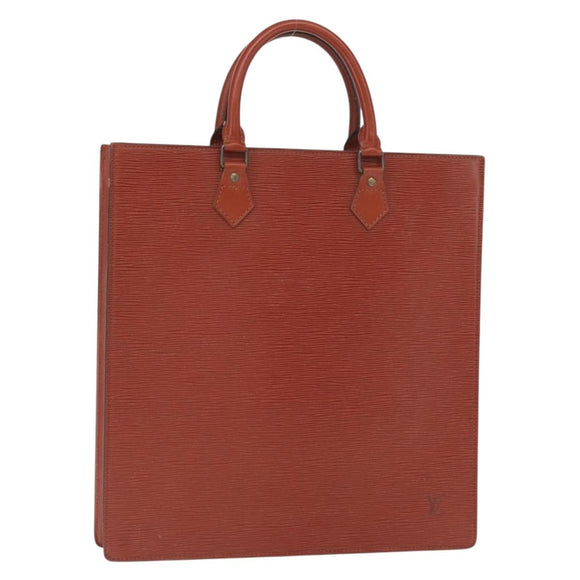 LOUIS VUITTON Epi Sac Plat Hand Bag Brown M52073 LV Auth 163352