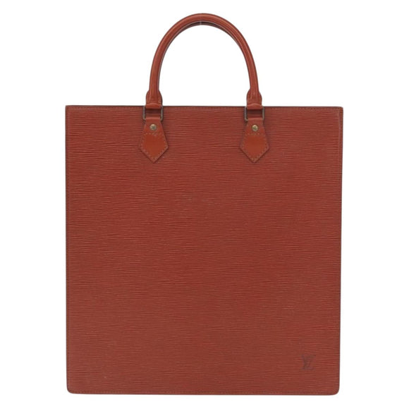 LOUIS VUITTON Epi Sac Plat Hand Bag Brown M52073 LV Auth 163352