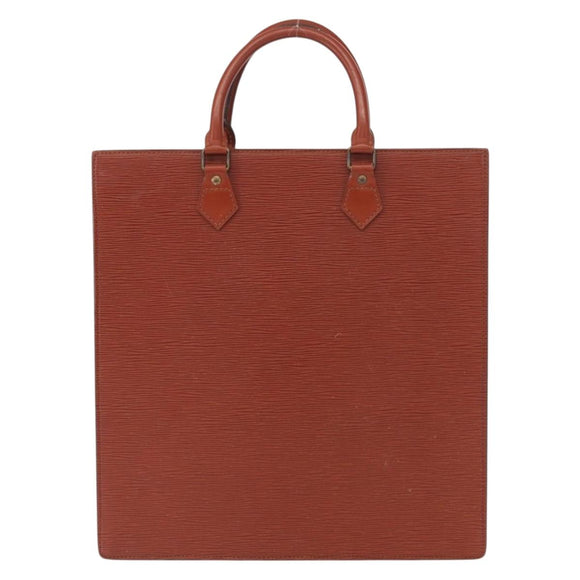 LOUIS VUITTON Epi Sac Plat Hand Bag Brown M52073 LV Auth 163352