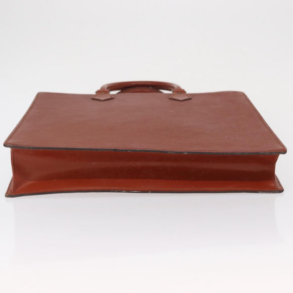 LOUIS VUITTON Epi Sac Plat Hand Bag Brown M52073 LV Auth 163352