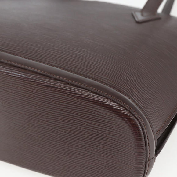 LOUIS VUITTON Epi Lussac Shoulder Bag Mocha M5228D LV Auth 163353