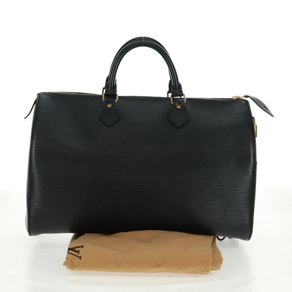 LOUIS VUITTON Epi Speedy 35 Hand Bag Black M42992 LV Auth 163358V