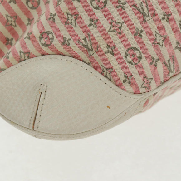 LOUIS VUITTON Mini Lin Croisette Marina PM Bag Pink White M95495 LV Auth 163361V