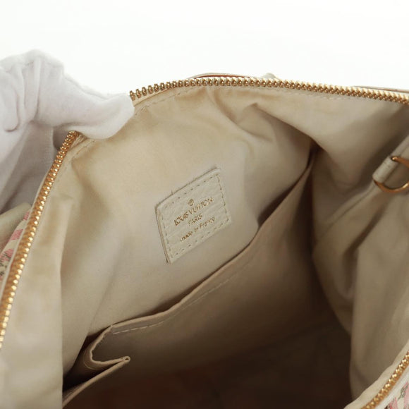 LOUIS VUITTON Mini Lin Croisette Marina PM Bag Pink White M95495 LV Auth 163361V