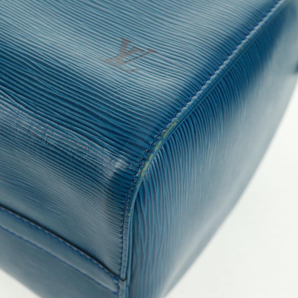 LOUIS VUITTON Epi Speedy 35 Hand Bag Toledo Blue M42995 LV Auth 163363V