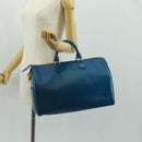 LOUIS VUITTON Epi Speedy 35 Hand Bag Toledo Blue M42995 LV Auth 163363V-24