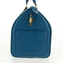 LOUIS VUITTON Epi Speedy 35 Hand Bag Toledo Blue M42995 LV Auth 163363V-3