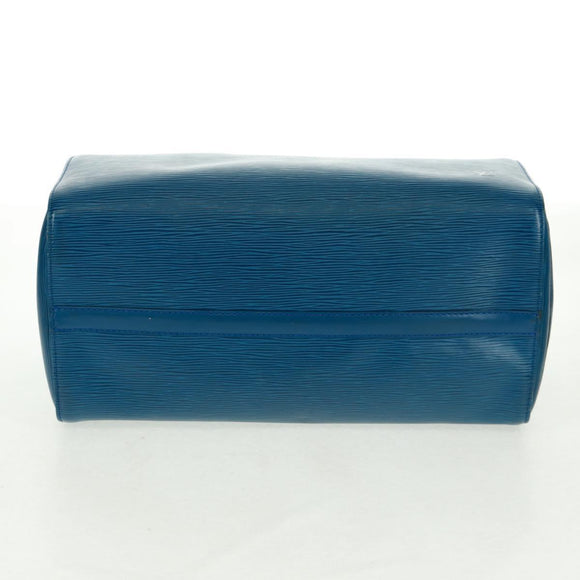 LOUIS VUITTON Epi Speedy 35 Hand Bag Toledo Blue M42995 LV Auth 163363V