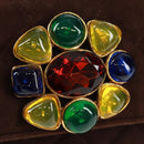 CHANEL Matelasse Gripoa Hand Bag Suede Brown Gold CC Auth 163367V-15