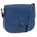 LOUIS VUITTON Epi Saint Cloud GM Shoulder Bag Toledo Blue M52195 LV Auth 163371-1