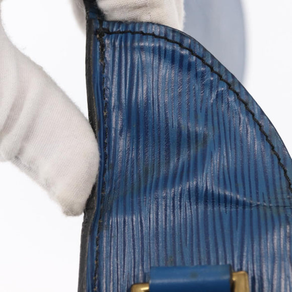 LOUIS VUITTON Epi Saint Cloud GM Shoulder Bag Toledo Blue M52195 LV Auth 163371