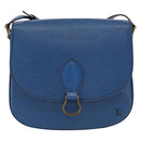 LOUIS VUITTON Epi Saint Cloud GM Shoulder Bag Toledo Blue M52195 LV Auth 163371-13