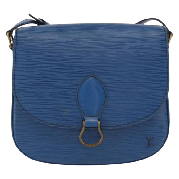 LOUIS VUITTON Epi Saint Cloud GM Shoulder Bag Toledo Blue M52195 LV Auth 163371