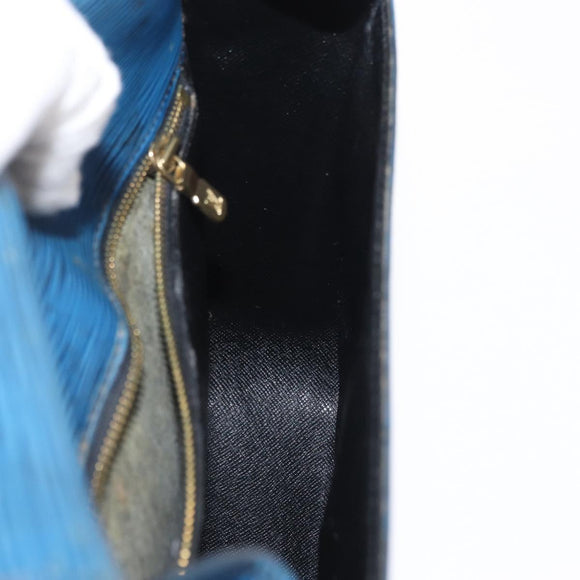 LOUIS VUITTON Epi Saint Cloud GM Shoulder Bag Toledo Blue M52195 LV Auth 163371