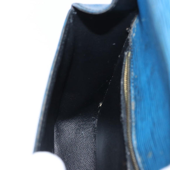 LOUIS VUITTON Epi Saint Cloud GM Shoulder Bag Toledo Blue M52195 LV Auth 163371