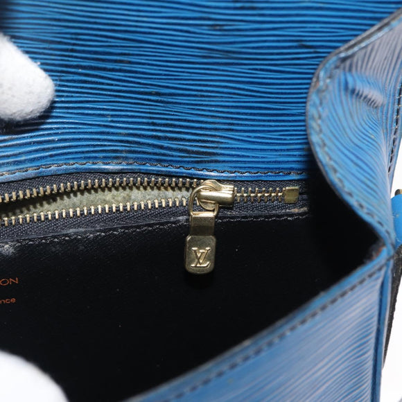 LOUIS VUITTON Epi Saint Cloud GM Shoulder Bag Toledo Blue M52195 LV Auth 163371