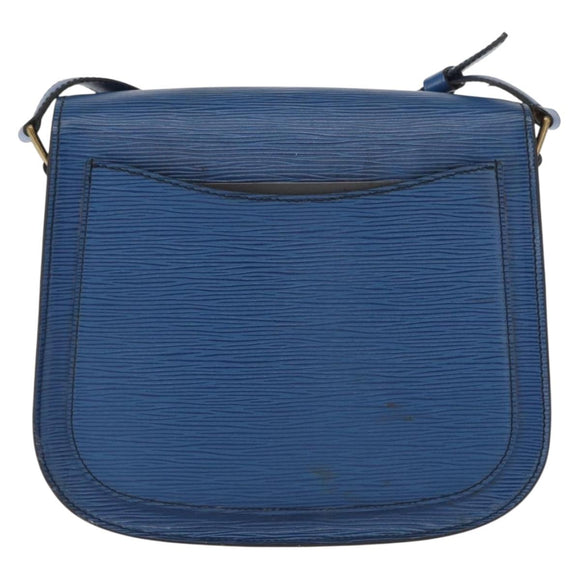 LOUIS VUITTON Epi Saint Cloud GM Shoulder Bag Toledo Blue M52195 LV Auth 163371