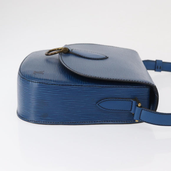 LOUIS VUITTON Epi Saint Cloud GM Shoulder Bag Toledo Blue M52195 LV Auth 163371