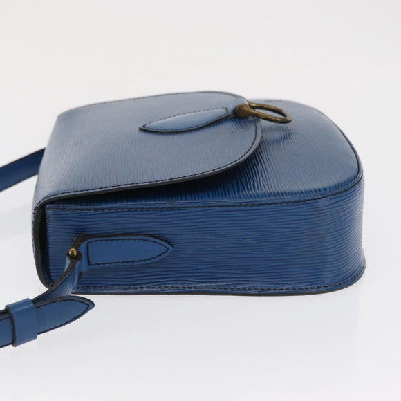 LOUIS VUITTON Epi Saint Cloud GM Shoulder Bag Toledo Blue M52195 LV Auth 163371