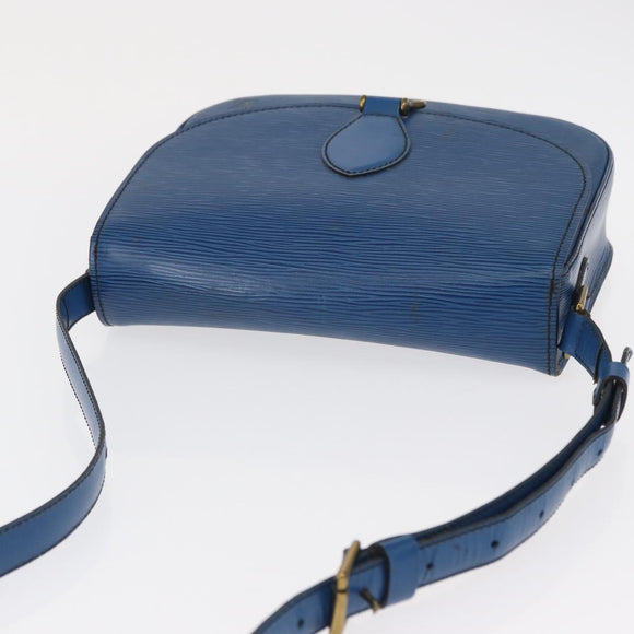 LOUIS VUITTON Epi Saint Cloud GM Shoulder Bag Toledo Blue M52195 LV Auth 163371