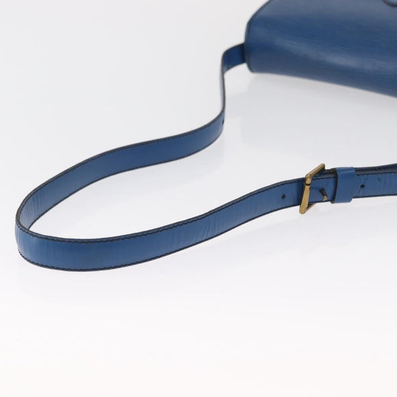 LOUIS VUITTON Epi Saint Cloud GM Shoulder Bag Toledo Blue M52195 LV Auth 163371