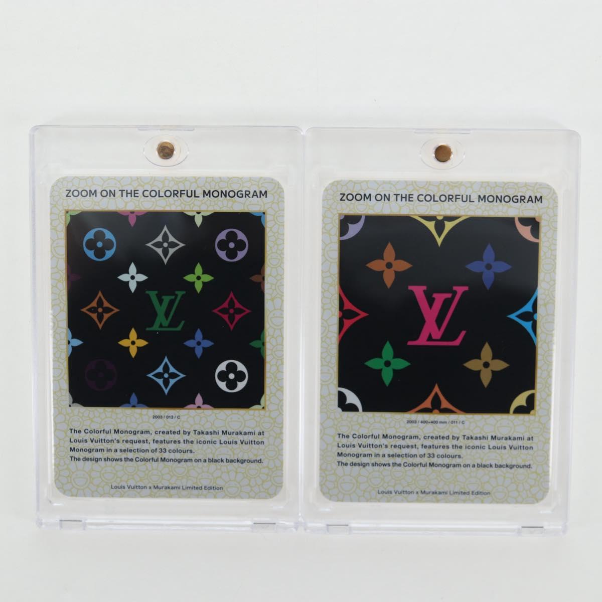 LOUIS VUITTON Trading Cards Takashi Murakami Multicolor LV Auth