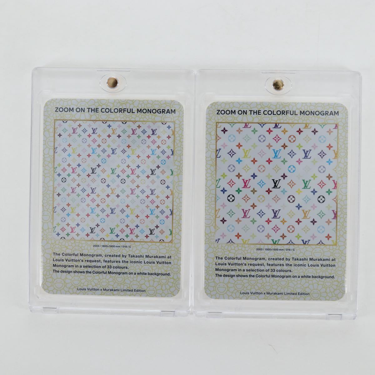 LOUIS VUITTON Trading Cards Takashi Murakami Multicolor LV Auth