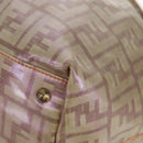 FENDI Zucca Canvas Tote Bag Beige Auth 163374V-16