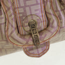 FENDI Zucca Canvas Tote Bag Beige Auth 163374V-19