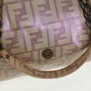 FENDI Zucca Canvas Tote Bag Beige Auth 163374V-20