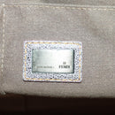 FENDI Zucca Canvas Tote Bag Beige Auth 163374V-21