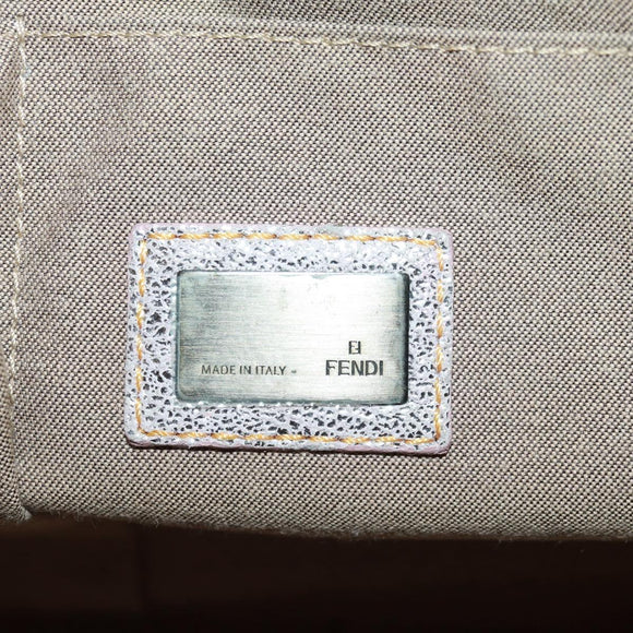 FENDI Zucca Canvas Tote Bag Beige Auth 163374V
