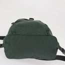 PRADA Backpack Nylon Green Silver Auth 163375-5