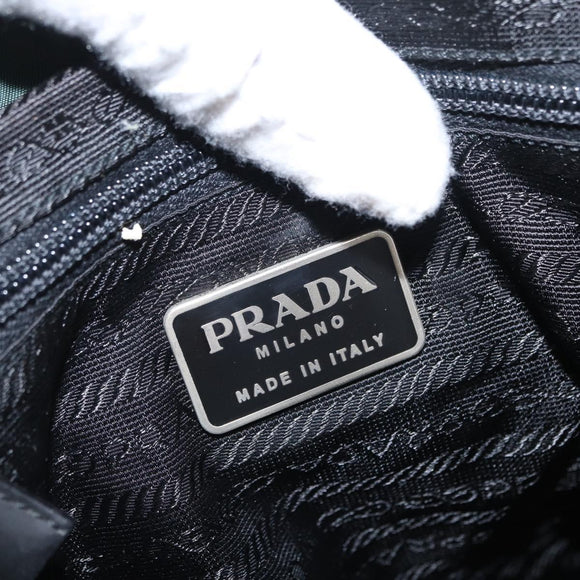 PRADA Backpack Nylon Green Silver Auth 163375