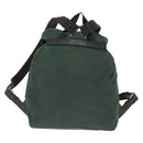 PRADA Backpack Nylon Green Silver Auth 163375-2
