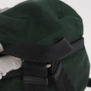 PRADA Backpack Nylon Green Silver Auth 163375-7