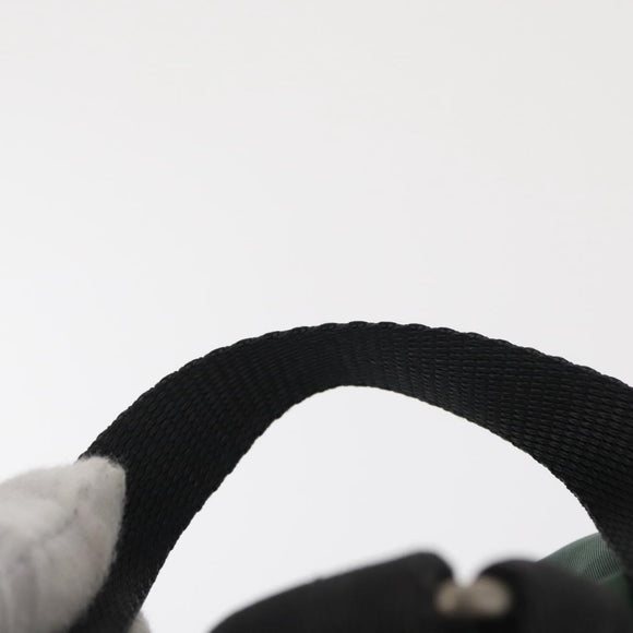 PRADA Backpack Nylon Green Silver Auth 163375