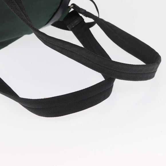 PRADA Backpack Nylon Green Silver Auth 163375