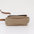 CELINE Macadam Canvas Shoulder Bag PVC Beige Gold Auth 163376-5