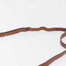 CELINE Macadam Canvas Shoulder Bag PVC Beige Gold Auth 163376-8