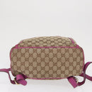 GUCCI GG Canvas Abbey Backpack Beige Gold 141642 Auth 163377-13