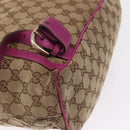 GUCCI GG Canvas Abbey Backpack Beige Gold 141642 Auth 163377-16